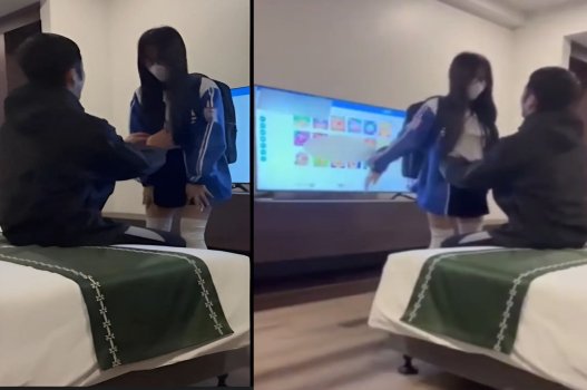 Khoảnh khắc nóng bỏng với cô nữ sinh Việt trốn học ở nhà nghỉ